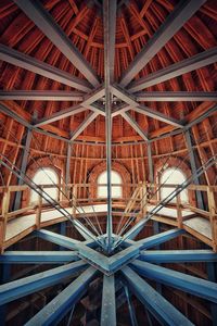 Low angle view of ceiling of building