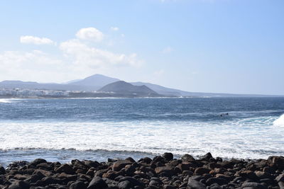 Scenic view of sea against sky