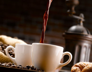 Close-up of coffee cup