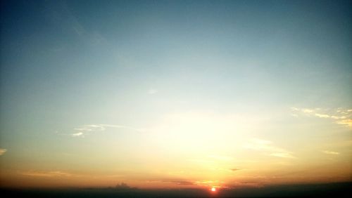 Scenic view of sky at sunset