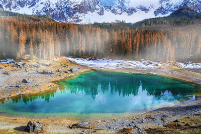 Scenic view of lake