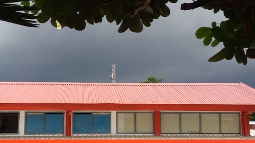 Low angle view of building against sky