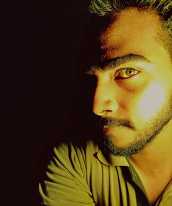 Close-up portrait of young man