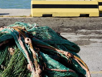 Close-up of fishing net