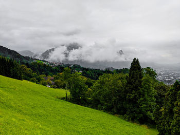 Scenic view of landscape against sky