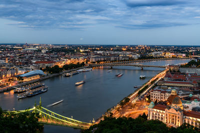 Budapest view from gellért hill