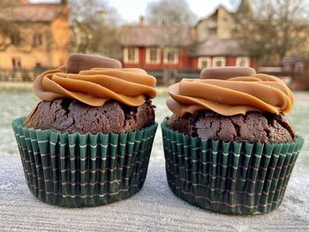 Close-up of chocolate cake