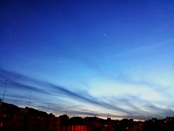 Cityscape against blue sky