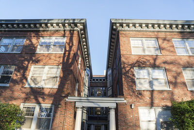 Low angle view of building against sky