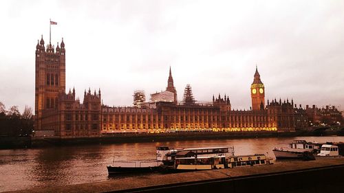 View of buildings at waterfront