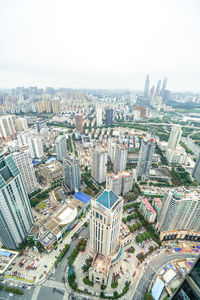 An aerial view of nanning, guangxi province, china