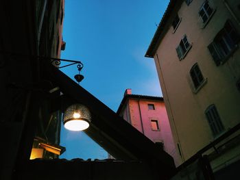 Low angle view of building against sky