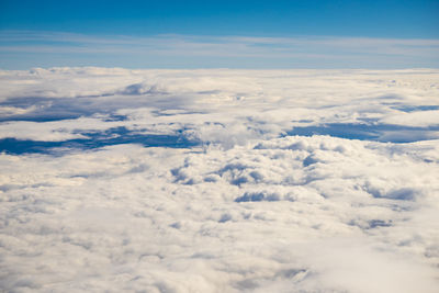 Aerial view of clouds in sky