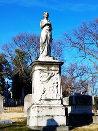 Low angle view of statue