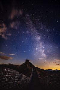 Scenic view of sky at night