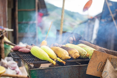 Close-up of vegetables for sale at market stall