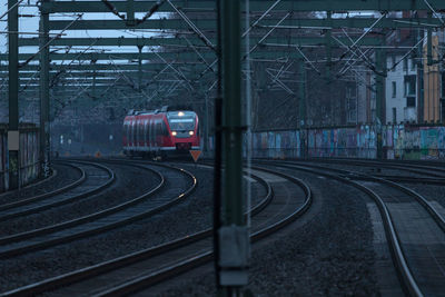 Train at railroad station