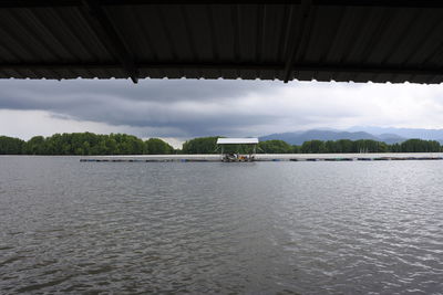 Scenic view of river against sky