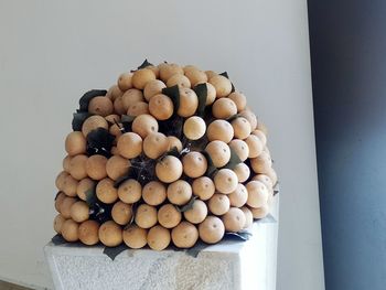 Close-up of food on table