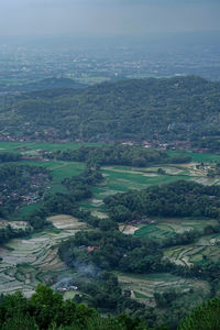 High angle view of landscape