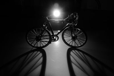 View of bicycle with toy