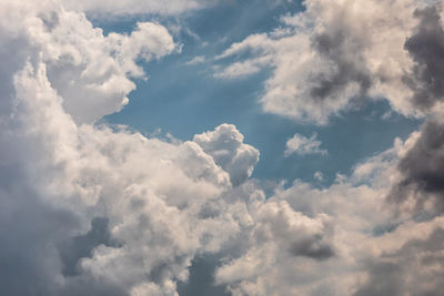 Low angle view of clouds in sky