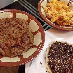 Close-up of served food