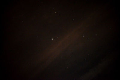 Low angle view of sky at night