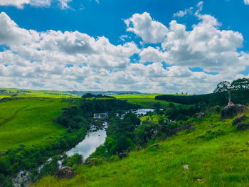 Scenic view of landscape against sky