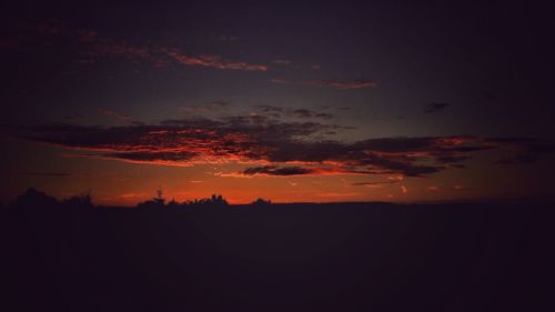 Scenic view of sky during sunset