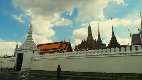 View of cathedral against cloudy sky