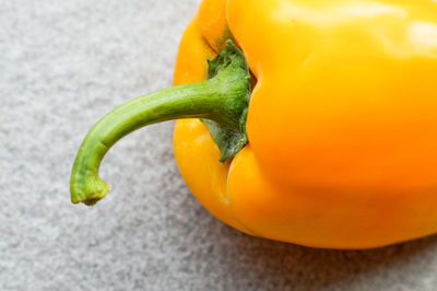 Close-up of yellow bell pepper on table
