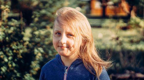 Portrait of smiling girl