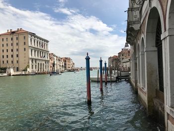 Canal amidst buildings in city