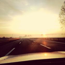 Road at sunset