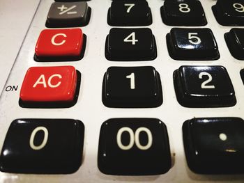 Full frame shot of computer keyboard