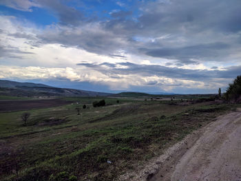 Scenic view of landscape against sky