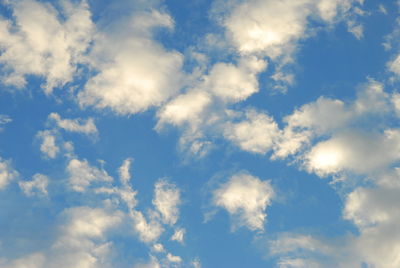 Low angle view of clouds in sky