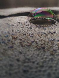 Surface level of bubbles