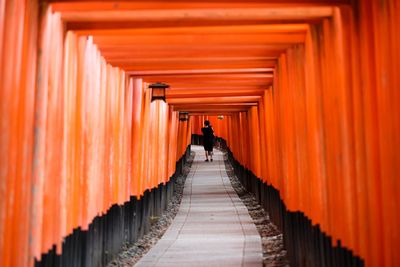 Japanese shrine, torii gates