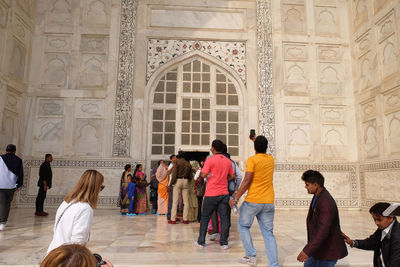 Group of people in historic building