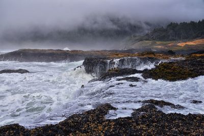Scenic view of sea against sky