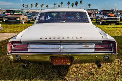 Car parked on road in city