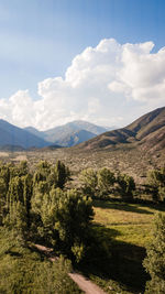 Mendoza andes mountains in argentina