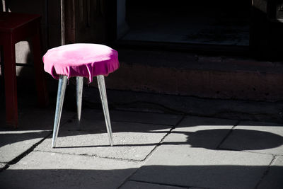 Close-up of pink umbrella