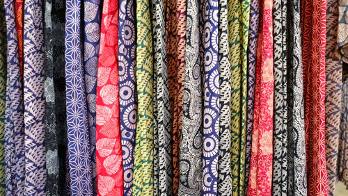 Full frame shot of multi colored candies for sale in market