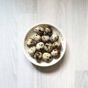 High angle view of sweet food