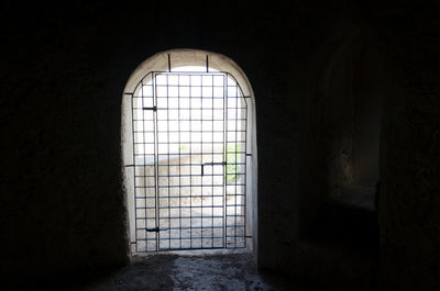 Window in dark room