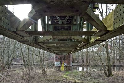 View of bridge over river