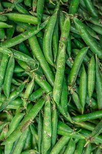 Fresh organic peas from farm close up from different angle